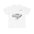 Real Madrid Stadium Outline Tee — Minimalist Soccer Fan T-Shirt
